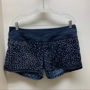 Lululemon Constellation Navy and White Shorts